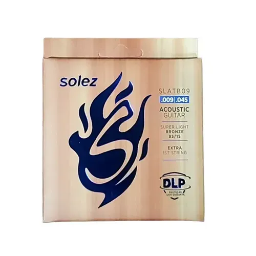 Encordoamento Violão Aço 09 Solez Dlp Slatb09 Bronze 85/15