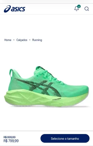 Tênis Asics novablast 