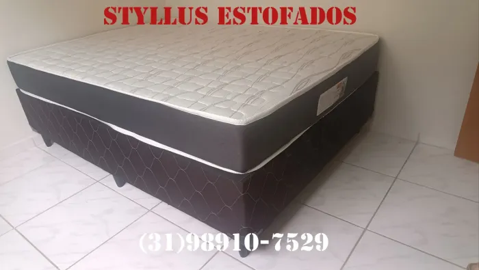Cama box casal com colchão