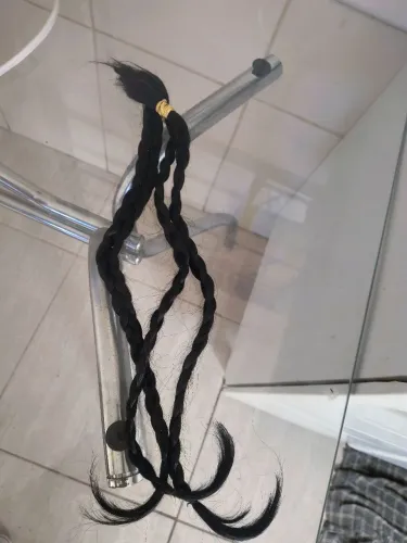 Cabelo humano 70 cm castanho 100g