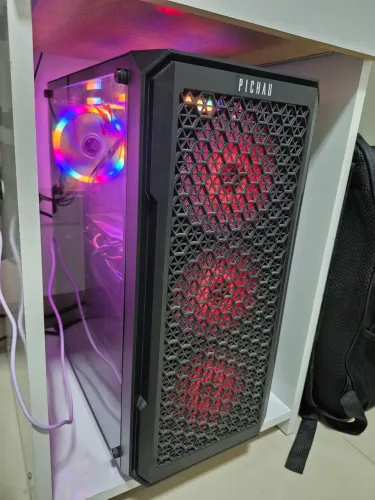 PC Gamer Completo Ryzen 5 5500 + RX 6600 8GB + Monitor 165Hz + 3TB SSD/HD