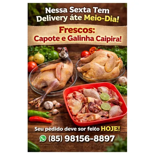 Vendo Capote e Galinha Caipira 