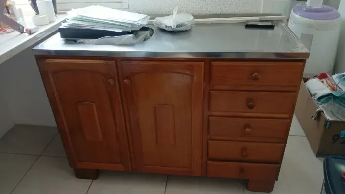 Pia em madeira