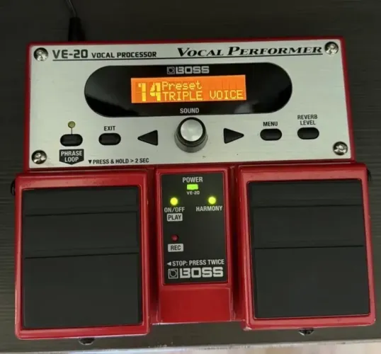 Processador De Voz Boss Ve-20 Vocal Performer