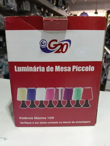Abajur de Mesa Piccolo Verde - Estilo Moderno - 15W