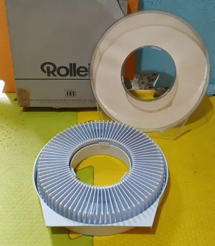 Carrosel magazine circular p/ projetor de slides marca Rollei