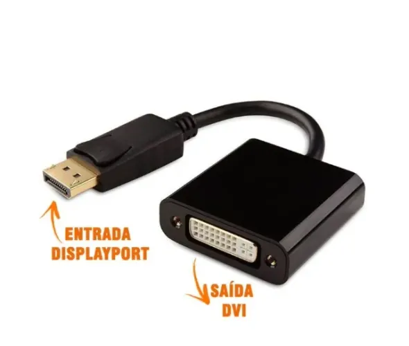 Cabo Adaptador Displayport Macho Para Dvi