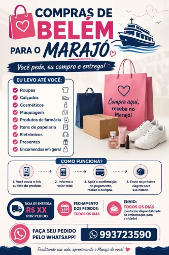 Serviços de compras e entregas.