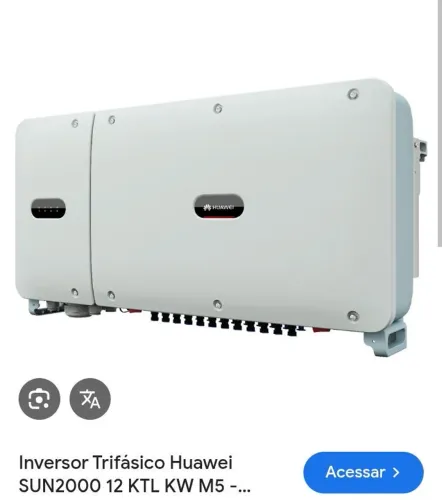 **Inversor Trifásico Huawei SUN2000 12KTL-M5 - Alta Eficiência para Energia Solar**