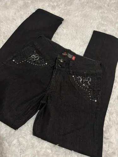 calça jeans romast preta 40