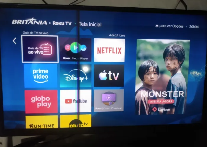 Smart tv Roku 32 polegadas. Não faço entrega, endereço na descrição 