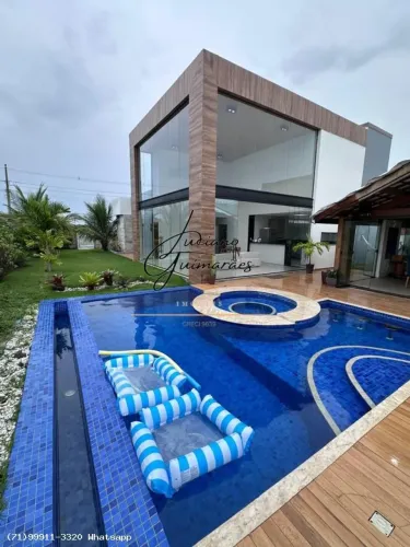 Casa em Condomínio para Venda em Camaçari, Barra do Jacuípe, 6 dormitórios, 6 suítes, 7 ba