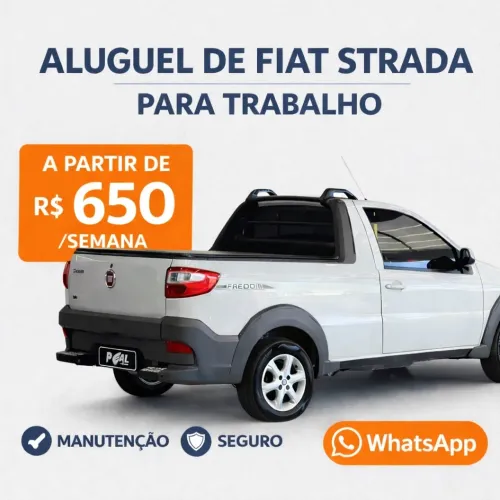 Aluguel de Fiat Strada | R$ 650 semanal | Entregas e serviços
