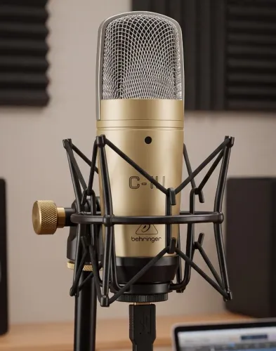 USB Behringer C-1U (Aceito Trocas) Microfone Condensador(Lives, Podcast, Home Studio)