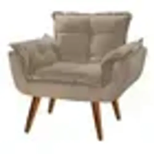 Poltrona Decorativa Luxo Pérola