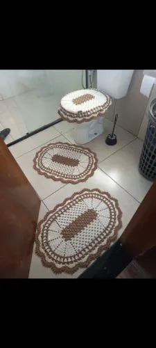 Jogo de tapete croche