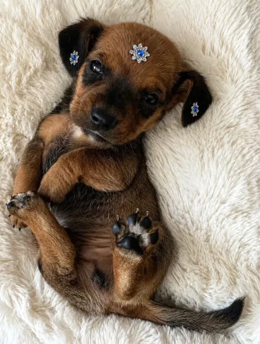 Três machos Dachshund (salsicha)