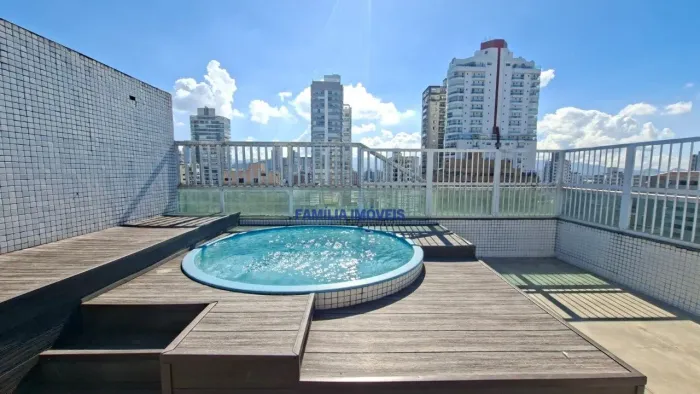 Cobertura à Venda 4 quartos 2 vagas piscina Boqueirão Santos/SP