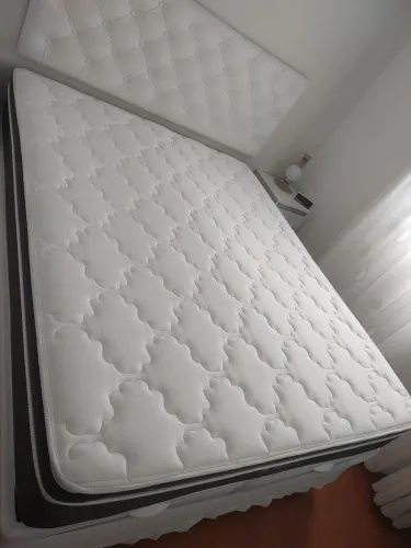 Cama Box Queen + Colchão + Cabeceira 