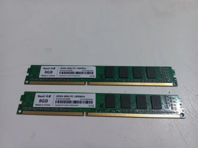Kit memória ram 16gb (2x8gb) DDR3 1600mhz para PC/DESKTOP