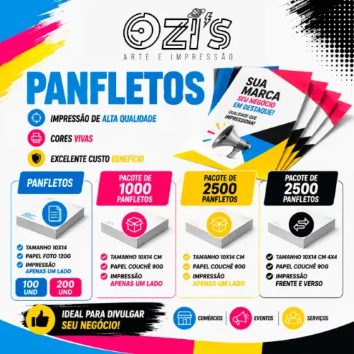 PANFLETOS PROFISSIONAIS PARA DIVULGAR SUA EMPRESA E VENDER MAIS!