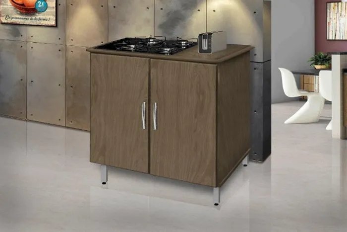 Balcão / Gabinete p/ cooktop de 04 bocas Atenas = Pronta entrega!