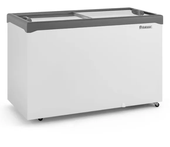 Freezer Horizontal 410lts tampa de vidro