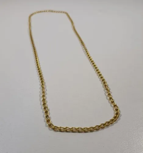Corrente Cadeado Fina Dourada