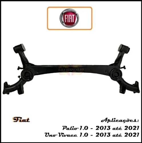 Eixo Traseiro do Fiat Uno Vivace e Palio 2013 até 2021
