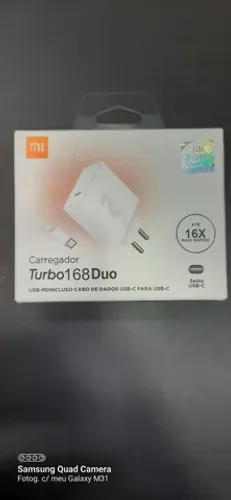 Carregador Xiaomi 168w Super Rapido Saida Tipo-C com Cabo Tipo-C na 2 Pontas