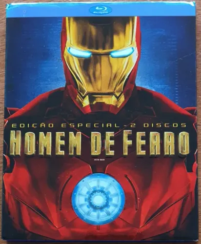 Blu-ray Duplo Homem De Ferro Edição Especial Com Luva