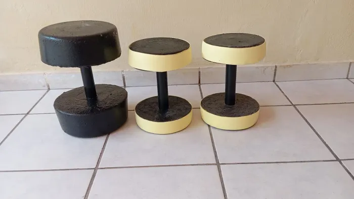 Kit de Halter feitos de cimento - (CONCRETO)