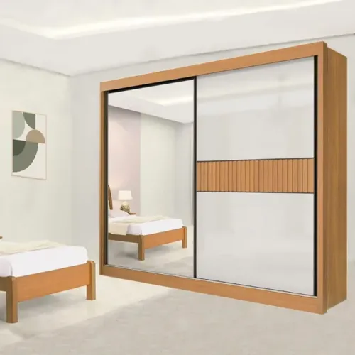 Roupeiro 2 Portas Titan Ripado 100% MDF rf4m
