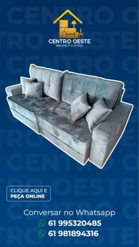 Sofá cama casal em molas ensacadas / 2.30 veludo