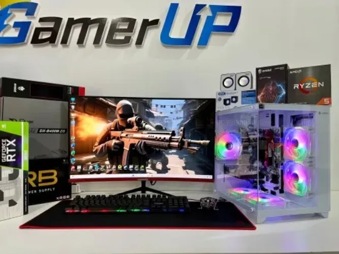 Pc Gamer Novo Monitor 24pl i5 12400f Rtx 4060 1 ano de garantia