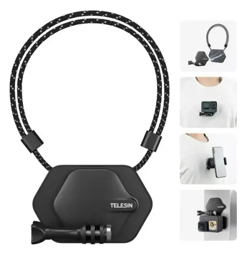 Suporte magnético para Câmeras de Ação Telesin - Novo
