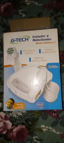 Inalador e Nebulizador G-TECH NebCom V