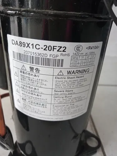 Compressor rotativo para Split Hi-Wall Inverter Fujitsu 12.000Btu/h mod. cond. AOBR12JGC