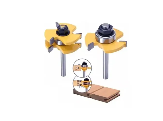 Fresa De Encaixes Macho Fêmea Metal Duro Tupia, Diâmetro Haste 6mm 