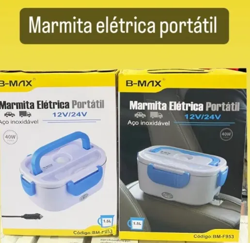 Marmita Elétrica Térmica 12v E 110v/220v Casa Carro Bivolt
