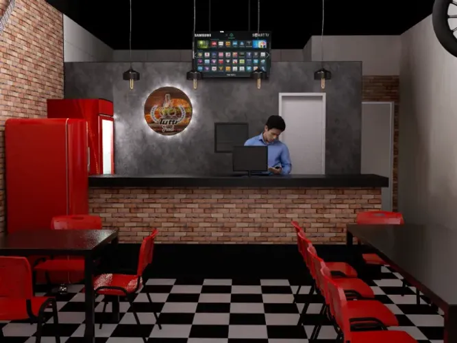 Projetos e montagem de Hamburgueria