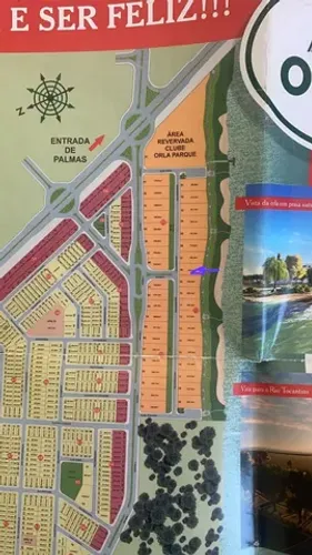 Lote na Orla em Luzimangues. 1.477m².