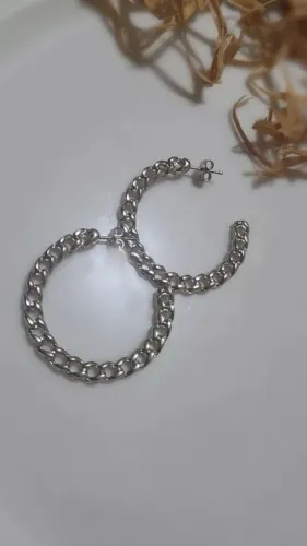 Brincos de Argolas banhado em prata