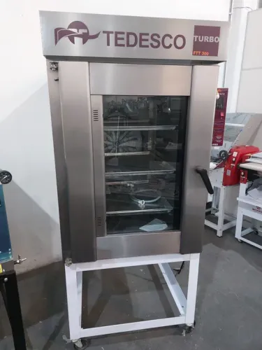 Forno turno elétrico 10 telas trifásico 380v Tedesco
