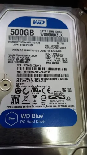 HD 500GB SATA 3.5'' de Computador e DVR