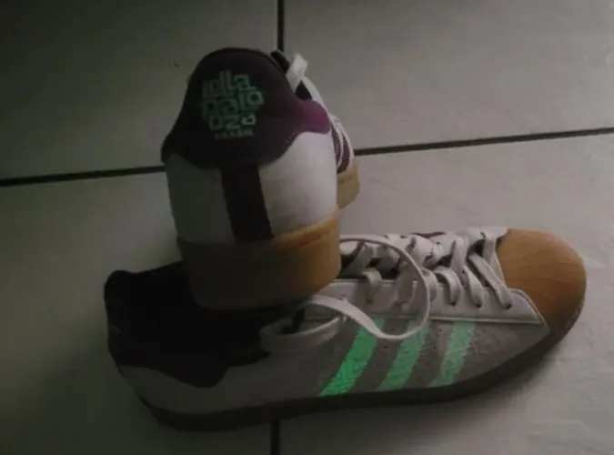 tênis adidas superstar, collab lollapalooza, tamanho 41