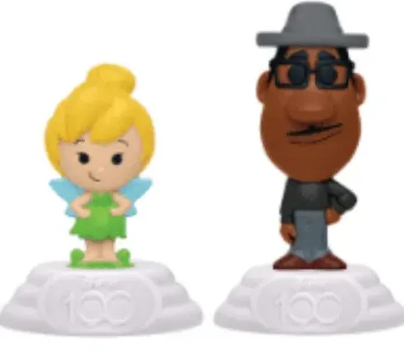 Disney 100 Anos Mc Donald's Lacrados Tinker Bell e Joe Gardner