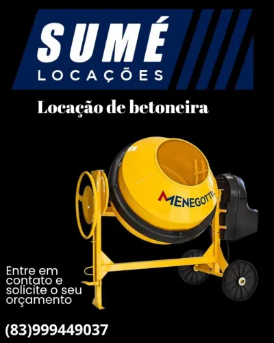 Aluguel de betoneira 