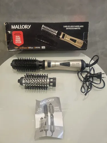 Escova rotativa Mallory Dual Shine Model Styler 127v