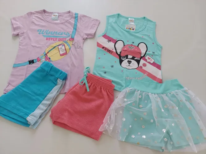 Estoque loja infantil, peças dos tamanhos P(bebê) ao 8